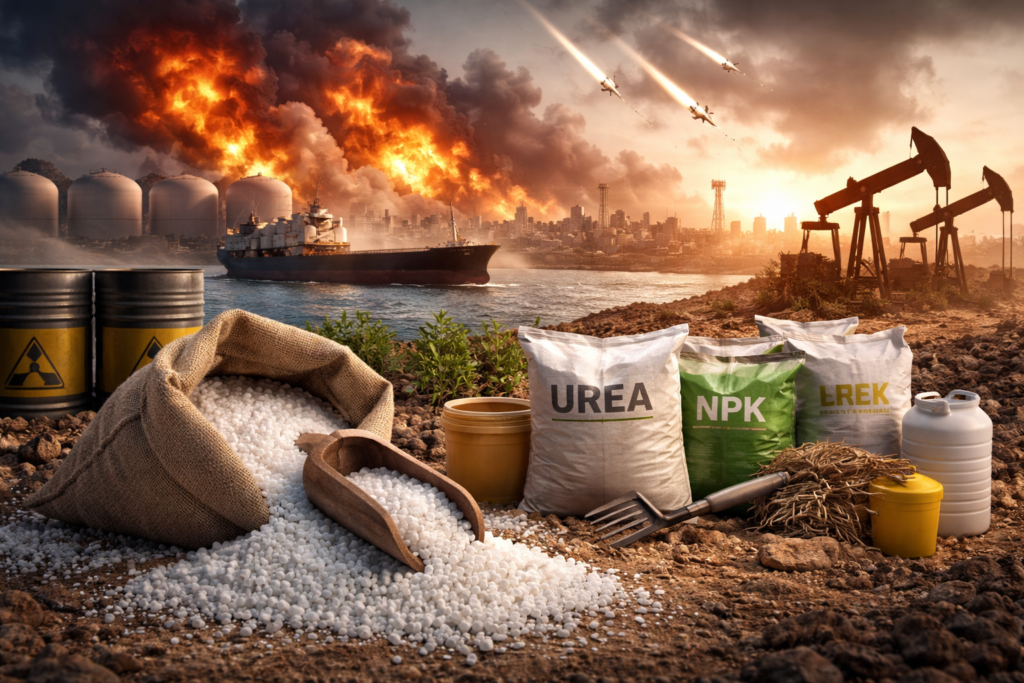 Guerra no Oriente Médio dispara preços da ureia e eleva risco de custos para o agro brasileiro